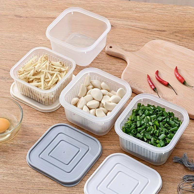 3pcs Fresh-keeping Refrigerator Storage Box with Lid