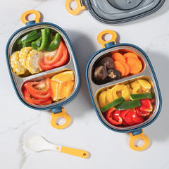 Portable Lunch Box with Leakproof Containers - Ideal for Students & Workers