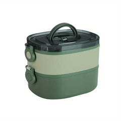 Portable Lunch Box with Leakproof Containers - Ideal for Students & Workers