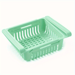 1pc Refrigerator Telescopic Storage Basket Drawer Storage Rack