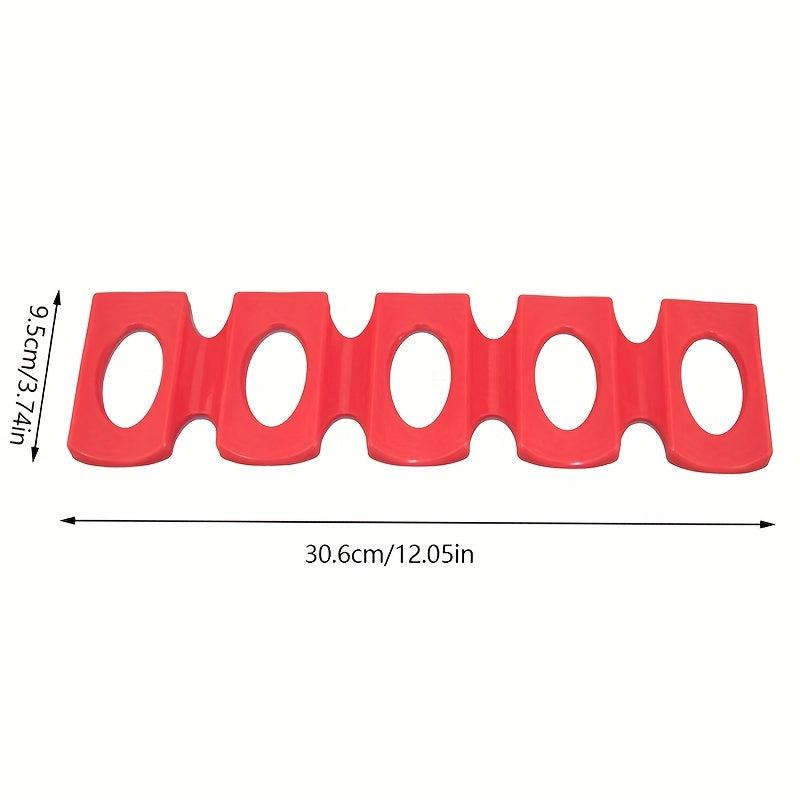 Red Silicone Fridge Can Beer Wine Mat Stacking Holder