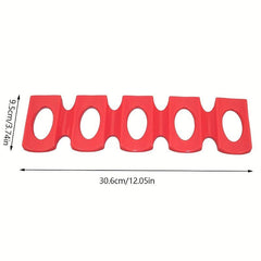 Red Silicone Fridge Can Beer Wine Mat Stacking Holder