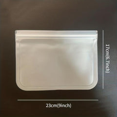 3pcs Reusable Zipper Storage Bags - Fresh-keeping Leak Proof Freezer Bag