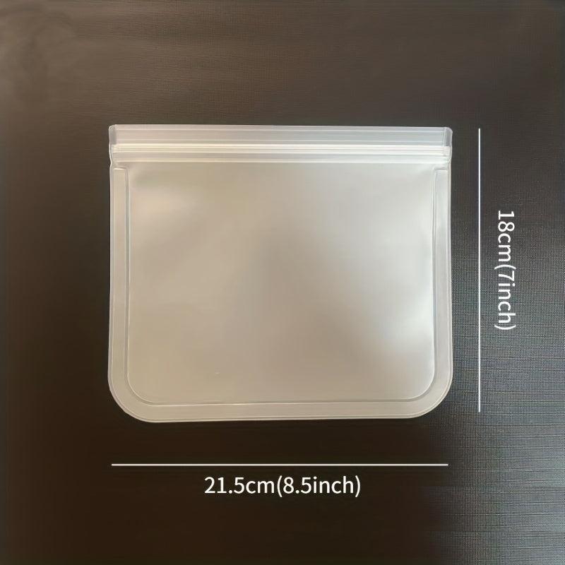 3pcs Reusable Zipper Storage Bags - Fresh-keeping Leak Proof Freezer Bag