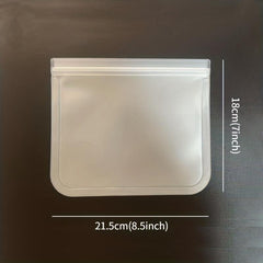 3pcs Reusable Zipper Storage Bags - Fresh-keeping Leak Proof Freezer Bag
