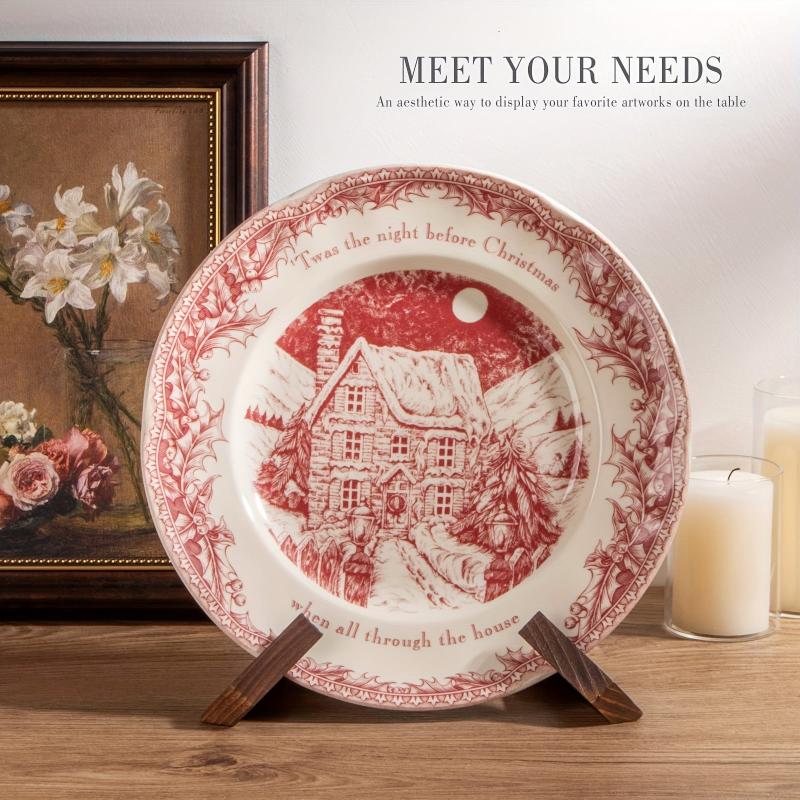 Plate Stand For Display 16 51 Cm Plate Holder Display Stand Wooden