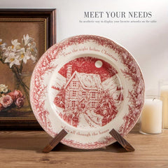 Plate Stand For Display 16 51 Cm Plate Holder Display Stand Wooden