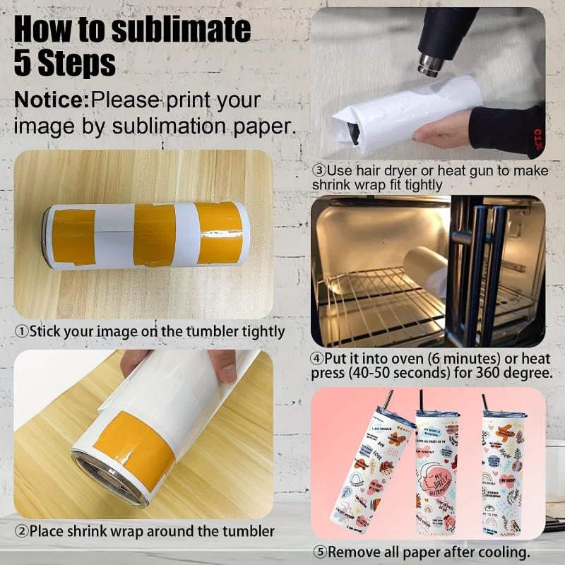 20oz Sublimation Tumbler Skinny Stainless Steel Heat Press Blank Cup