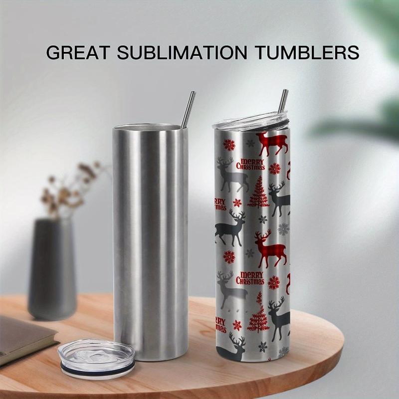 20oz Sublimation Tumbler Skinny Stainless Steel Heat Press Blank Cup