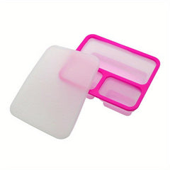 Collapsible Silicone 3-grid Lunch Box - Leakproof Bento Box