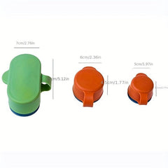 3pcs Silicone Food Sealing Clips With Cap And Pour Spout