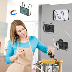 Adjustable Pot Lid Organizer for Refrigerator