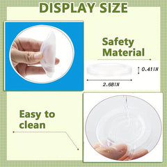30-60 Oui Yogurt Jar Lids Clear Plastic for Glass Jars Containers