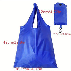 3pcs Colorful Waterproof Shopping Bag Foldable Washable Portable Tote Bag