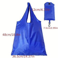 3pcs Colorful Waterproof Shopping Bag Foldable Washable Portable Tote Bag