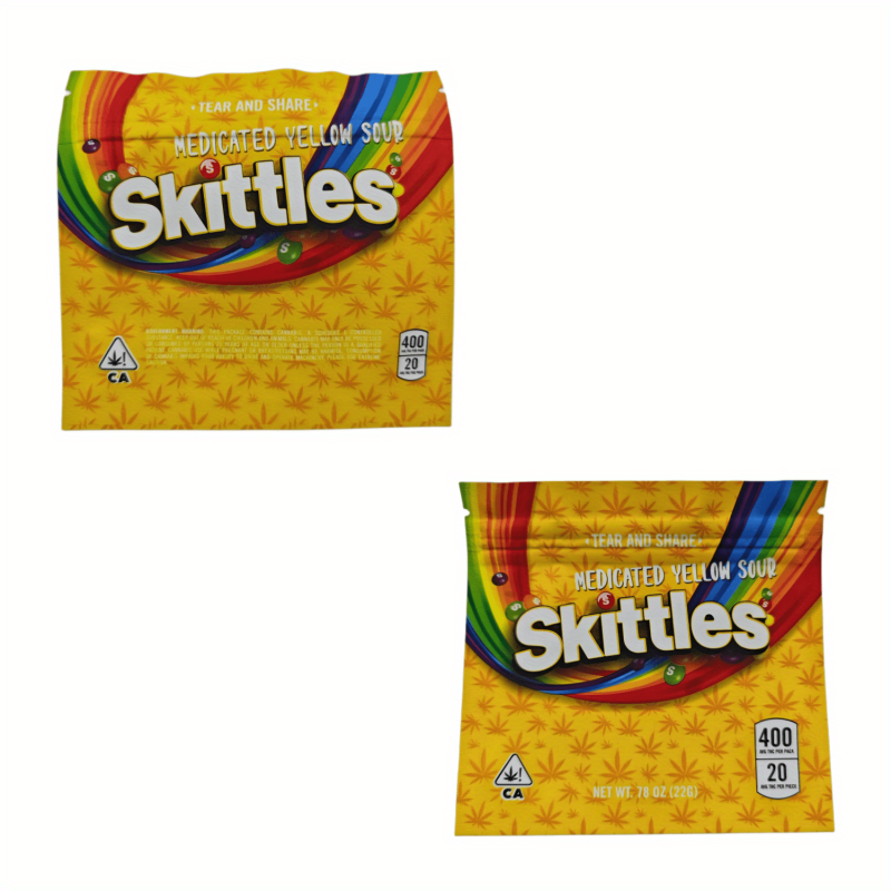 10 Pcs Yellow Self Sealing Plastic Bags Resealable Packaging Bag