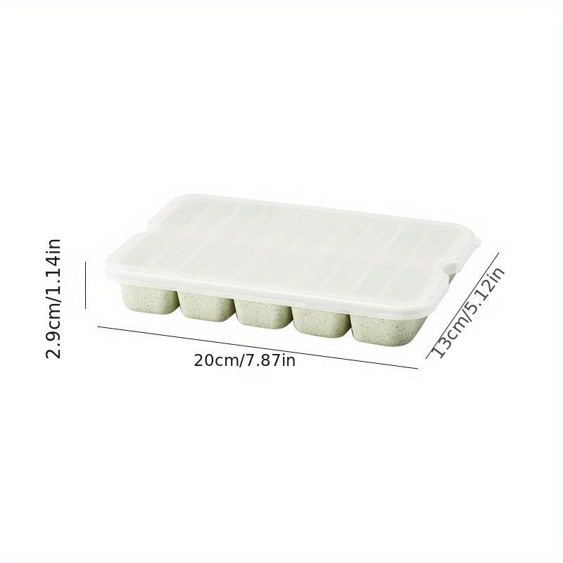 Wheat Straw Fresh keeping Box with 10 grid Dumpling Storage