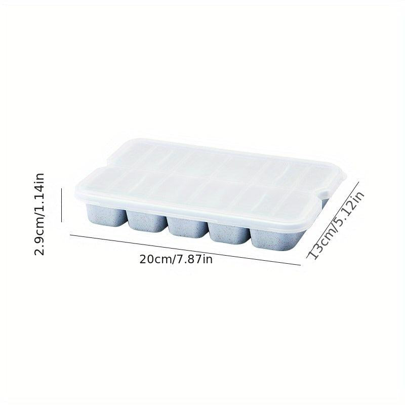 Wheat Straw Fresh keeping Box with 10 grid Dumpling Storage
