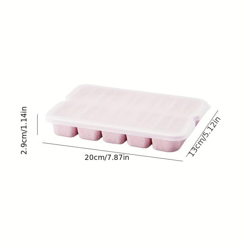 Wheat Straw Fresh keeping Box with 10 grid Dumpling Storage