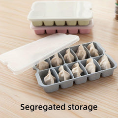 Wheat Straw Fresh keeping Box with 10 grid Dumpling Storage