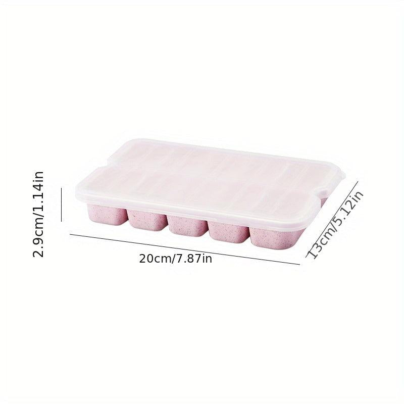 Wheat Straw Fresh keeping Box with 10 grid Dumpling Storage