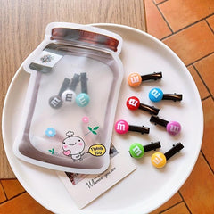 3pc Leakproof Mason Jar Zipper Snack Bags Reusable Storage Pouches