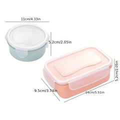 Round Mini Crisper Refrigerator Crisper Small Sealed Lunch Box