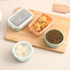 Round Mini Crisper Refrigerator Crisper Small Sealed Lunch Box