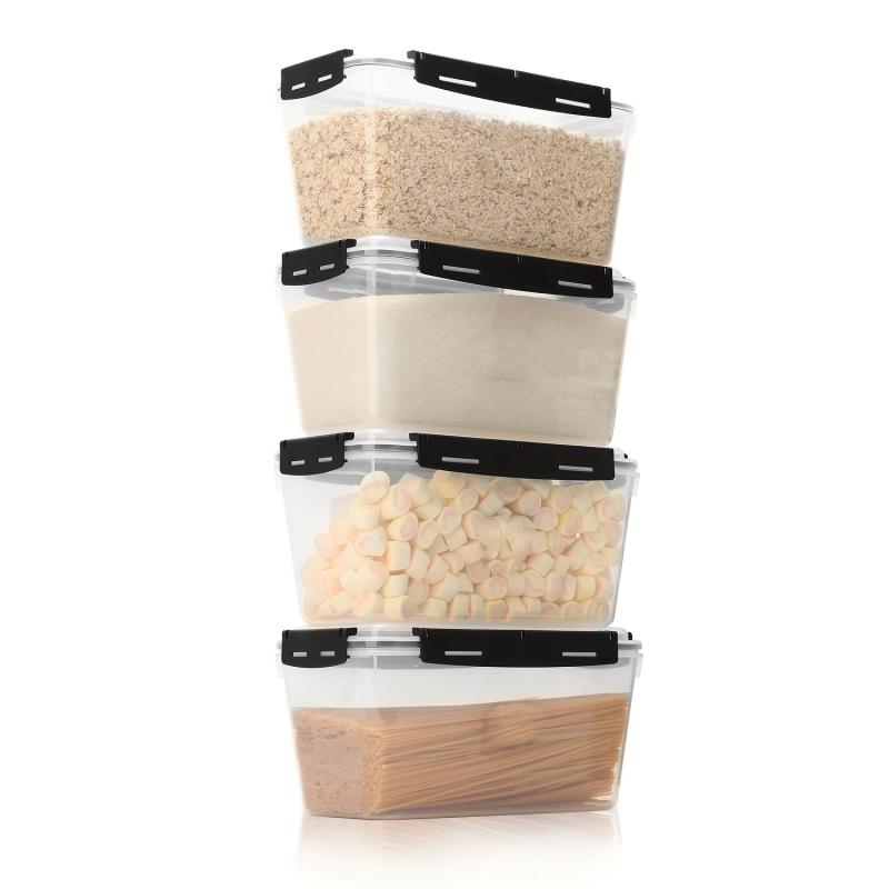 4pcs Large Capacity Storage Box Set Airtight Food Containers BPA Free