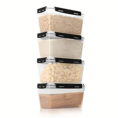 4pcs Large Capacity Storage Box Set Airtight Food Containers BPA Free