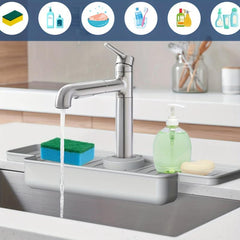 Silicone Faucet Drain Pad Kitchen Bathroom Anti-splash Water Tank Pad