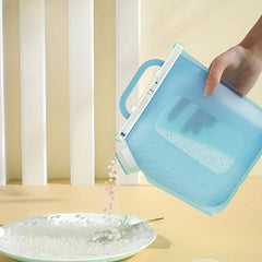 Snap Button Silicone Storage Bag Leakproof Food Storage Bags