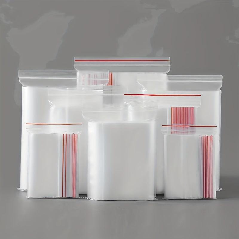100 Mini Ziplock Plastic Bags for Jewelry and More Reclosable Transparent Bag