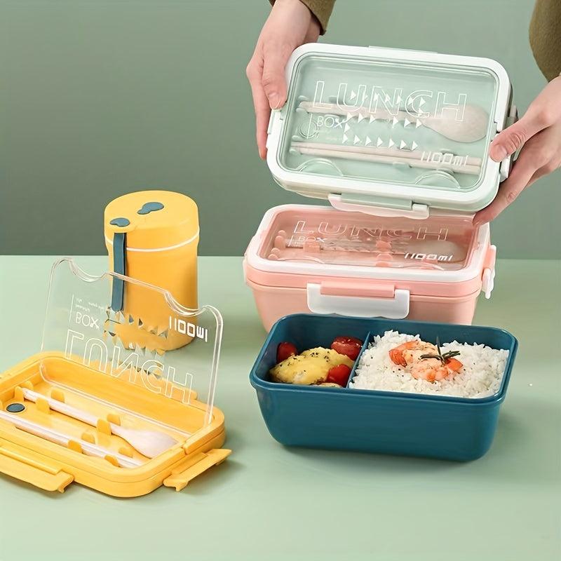 Insulated Lunch Box Cartoon Bento Box Leakproof Food Container 1100ml