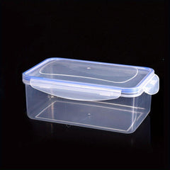 Airtight Plastic Storage Box Clear Refrigerator Microwave Heating Lunch Box