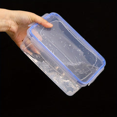 Airtight Plastic Storage Box Clear Refrigerator Microwave Heating Lunch Box