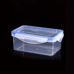 Airtight Plastic Storage Box Clear Refrigerator Microwave Heating Lunch Box