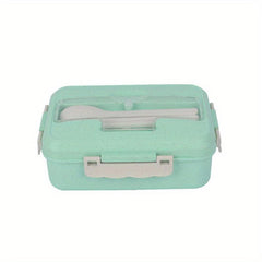 Plastic Lunch Box With Tableware Outdoor Sealed Fresh keeping Box