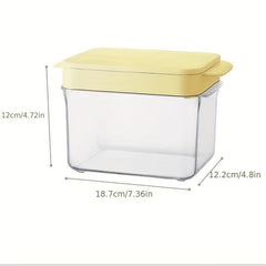 BPA-Free Mini Portable Ice Cube Tray with Lid - Silicone Ice Ball Maker
