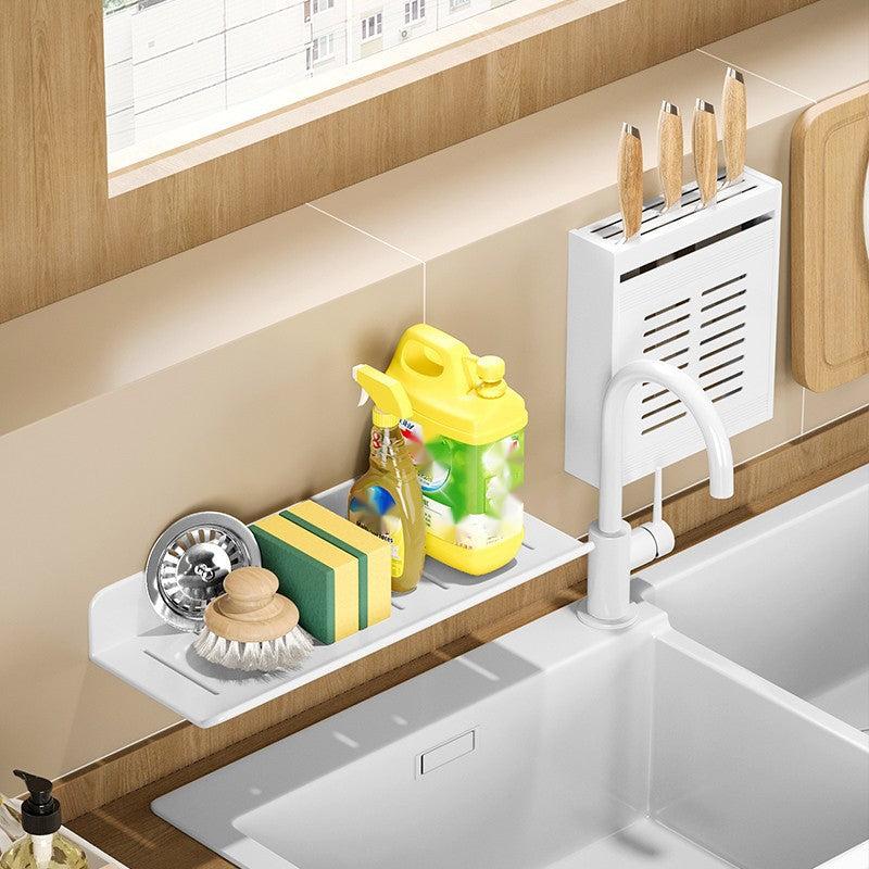 1pc Wall Mount Spice Rack Organizer 15 Hanging Shelf Seasoning Holder