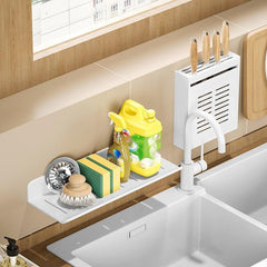 1pc Wall Mount Spice Rack Organizer 15 Hanging Shelf Seasoning Holder