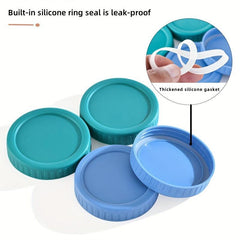 9 pcs Mason Jar Lids and Rings for Canning Storage