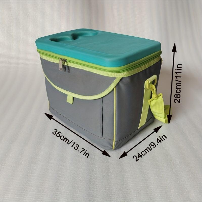 Large Capacity Insulated Meal Bag for Food Rider Camping with Ice Bag Backpack