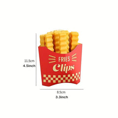 12pcs French Fries Sealing Clip Moisture-proof Household Snack Bag Supplies