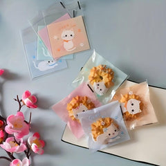 100pcs Snowflake Taco Rolled Sugar Baking Bags for Wedding Party Supplies