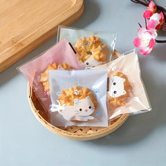 100pcs Snowflake Taco Rolled Sugar Baking Bags for Wedding Party Supplies