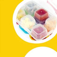 6pcs Freezing Box Storage Seal Fruit Vegetable Preservation Snack