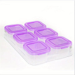 6pcs Freezing Box Storage Seal Fruit Vegetable Preservation Snack
