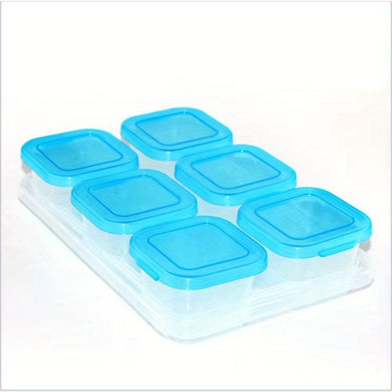6pcs Freezing Box Storage Seal Fruit Vegetable Preservation Snack