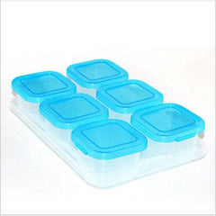 6pcs Freezing Box Storage Seal Fruit Vegetable Preservation Snack